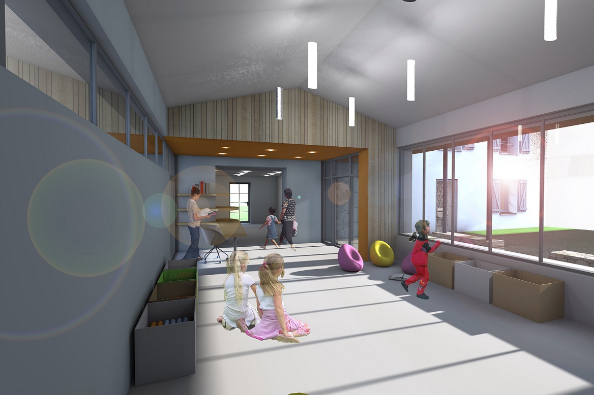 3 Vue interieure Bibliotheque Rendu